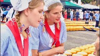 Alkmaar Cheese Market Netherlands【超有趣的傳統乳酪交易市集荷蘭哈克馬】一生一次❤ [upl. by Emily]