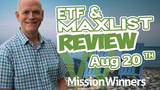 Weekly ETF Market Evaluation amp MAXLIST Review  Aug 20 2023 [upl. by Pangaro]