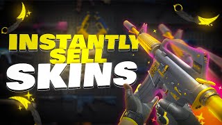 How To Instantly Sell CSGO Skins for REAL MONEY In 2022 [upl. by Erdnael]