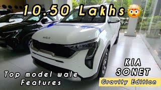 Kia Sonet Gravity Edition 2024 1050 Lakhs me Top Model wale itne sare features VFM✅️🤯 kia sonet [upl. by Ayotahs]