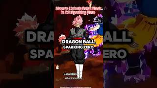 How to Unlock Goku Black in Dragon Ball Sparking Zero EASILY dragonball sparkingzero [upl. by Fahy]