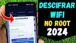 TRUCO 2024 REAL COMO DESCIFRAR CLAVES WIFI DESDE CELULAR SIN ROOT WPSWPAWPA2 ÉTICO Y LEGAL [upl. by Enilatan]