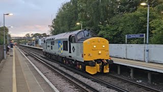 Class 37901 quotMirrlees Pioneerquot on a light engine movement passing Dunton Green [upl. by Aihsital]