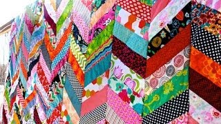 Chevron Column Quilt Tutorial [upl. by Ruberta]