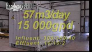 Compact Wastewater Treatment System video from Headworks BIO  the HIT System™ [upl. by Ocin]