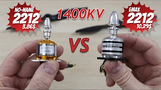 Popular amp Cheap Noname 1400KV VS Emax 1400KV 2212 Brushless Motor Comparison 345 VS 1029 [upl. by Akemit]