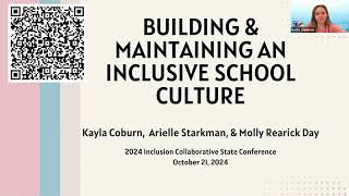 Building and Maintaining an Inclusive School Culture [upl. by Yrrep]