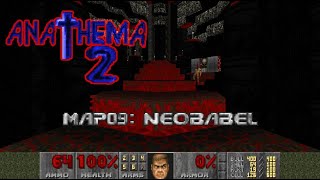 Doom WADs Anathema 2  MAP09 Neobabel [upl. by Shiverick694]