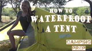 How To Waterproof A Tent [upl. by Amolap]