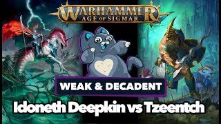 Idoneth Deepkin vs Disciples of Tzeentch  Age of Sigmar Battle Report [upl. by Derag]