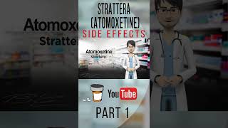 STRATTERA ATOMOXETINESIDE EFFECTS Common Part 1 sideeffects [upl. by Noslen]