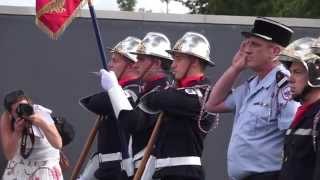 Cérémonie dinauguration du centre de secours de StJust enChaussée [upl. by Holihs]