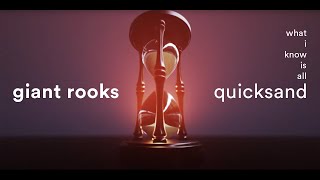 Giant Rooks  What I Know Is All Quicksand Lyric Video [upl. by Mccully]