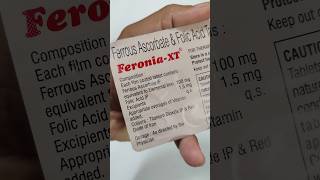 Feronia XT Tablet Price Per Sheet  Iron Tablet for Pregnancy Women  Zuventus Healthcare Limited [upl. by Arocet]