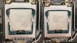 Xeon E3 1230V2 vs Core i7 3770GTX1070 test [upl. by Eronaele]