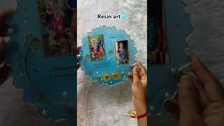 How to make resin art photo frame  Resin art photo frames making at home  resinphotoframe [upl. by Kanal]