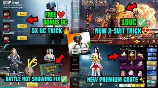 UC UP EVENT BGMI KAISE LE NEW X SUIT CRATE OPENING TRICK POP BATTLE NOT SHOWING NEW PREMIUM CRATE [upl. by Tai]