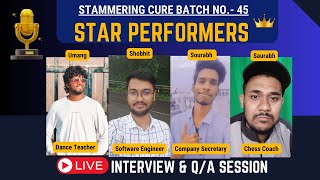 Stammering Cure Star Performer  Batch 45  Ankush Pare Training [upl. by Hourigan91]