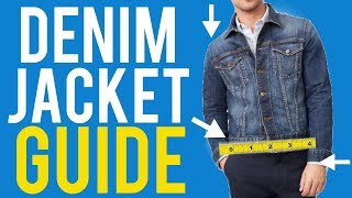 Denim Jacket Fit Guide For Men  The Correct Way to Wear It [upl. by Erdnaxela]