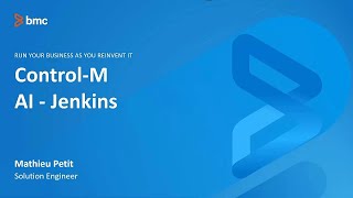 How to use ControlM Application Integrator v21 to integrate with Jenkins [upl. by Inattyrb]