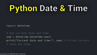 Working with Dates and Time in Python Datetime module and formatting [upl. by Michon]