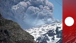 Volcano threat thousands face evacuation around Copahue volcano [upl. by Oilejor]