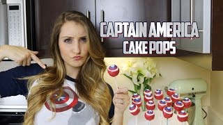 Captain America Cake Pops  Pretty Little Bakers [upl. by Eiffub827]