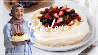 PAVLOVA MED LEMON CURDGRÄDDE  God amp enkel marängtårta [upl. by Haimehen]