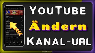 YouTube App Ändern Sie den Benutzernamen Handle Link Ihres YouTube Kanals [upl. by Maxa241]