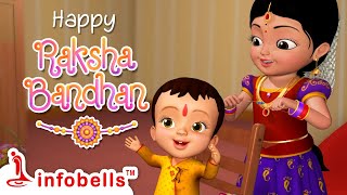 Raksha Bandhan Makkala Hadu  Kannada Rhymes for Children  Infobells [upl. by Anahsar]