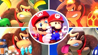 Mario vs Donkey Kong  All Bosses  Cutscenes No Damage [upl. by Ordisy668]