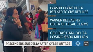 Delta passengers file class action lawsuit over CrowdStrike outage issues [upl. by Vadim]