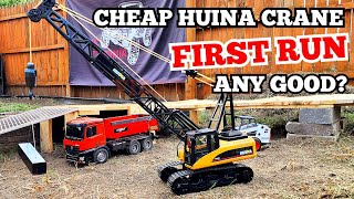 Awesome cheap huina rc crane review [upl. by Zetneuq]