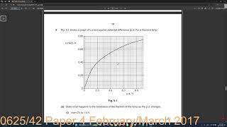 IGCSE Physics 062542 FebMarch 2017 Q59 [upl. by Hill40]