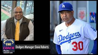 Dave Roberts Manager Dodgers engages in a oneonone discussion with Coach Michael E [upl. by Aicul]