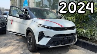 2024 NEW TATA NEXON FEARLESS S 2023 Second Top Model  NEXON NEW MODEL 2023 White Colour [upl. by Pepper]