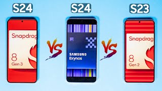 Samsung S23 vs S24 Exynos vs S24 Snapdragon Battery Drain Test [upl. by Dar]