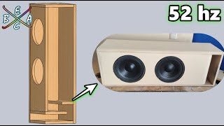 Medidas de Cajón para 2 Woofers de 8 pulgadas DIY  EBAC [upl. by Aicirt]