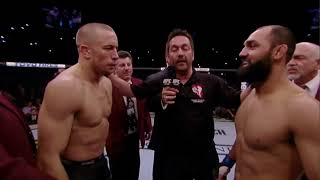 Georges St Pierre VS Johnny Hendricks FULL FIGHT [upl. by Ahsai]