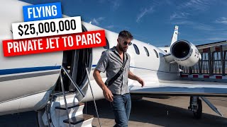 Young Millionaire takes a Private Jet to Paris for 20k weekend [upl. by Ynna]