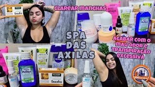 SPA DAS AXILAS PARA CLAREAR ELIMINAR ODOR E TRANSPIRAÇÃO EXCESSIVA 🫣🙊 spadasaxilas explorar [upl. by Wei411]