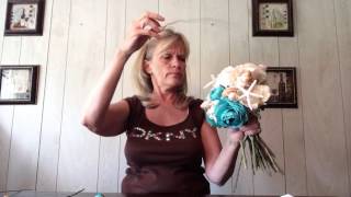 How To Make A Seashell Bridal Wedding Bouquet [upl. by Ettevahs]