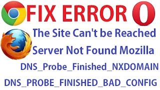 This Site Cant be Reached 100 Solved DNSProbeFinishedNXDOMAIN [upl. by Nuawad]