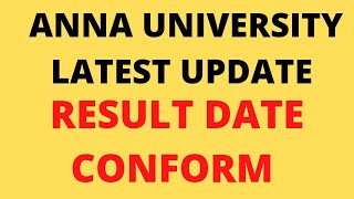 Anna University Semester Exam Results Date Confirm annauniversity annauniversityresults [upl. by Remot]