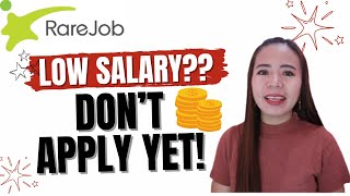 Honest Review About the SALARY in RAREJOB  Low Salary [upl. by Cadman208]