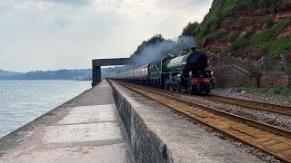 61306 Mayflower crawling through Dawlish 01062024 [upl. by Herates]