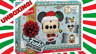 UNBOXING DISNEY HOLIDAY FUNKO 2022 ADVENT CALENDAR [upl. by Nameloc484]