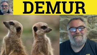 🔵 Demur Meaning  Demur Examples  Demur in a Sentence  Vocabulary for IELTS  Demur [upl. by Nonez]