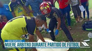 fallece arbitro en pleno partido de futbol [upl. by Lashondra287]