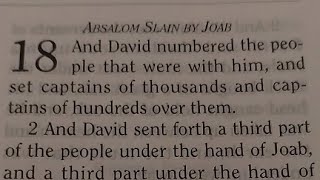 2Samuel Ch18 ABSALOM SLAIN IN JOAB📖Bible Study join us Day11 Challenge FaithStructure GOD2024 [upl. by Cyrie]